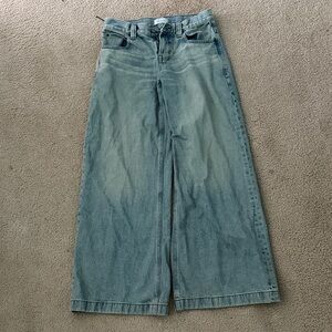 Classic Blue Wide-Leg Women Jeans